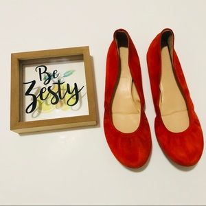 J. CREW suede CECE ballet flats